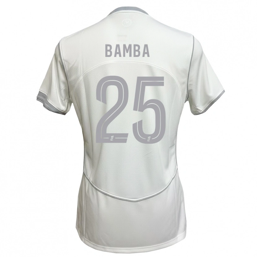 Danxen Dzieci Abdoulaye Bamba #25 Biały Szary Wyjazdowa Koszulka 2026/27 Koszulki Klubowe