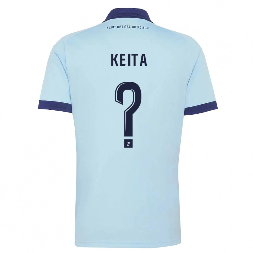 Danxen Dzieci Djibril Keita #0 Błękitny Czarny Wyjazdowa Koszulka 2026/27 Koszulki Klubowe