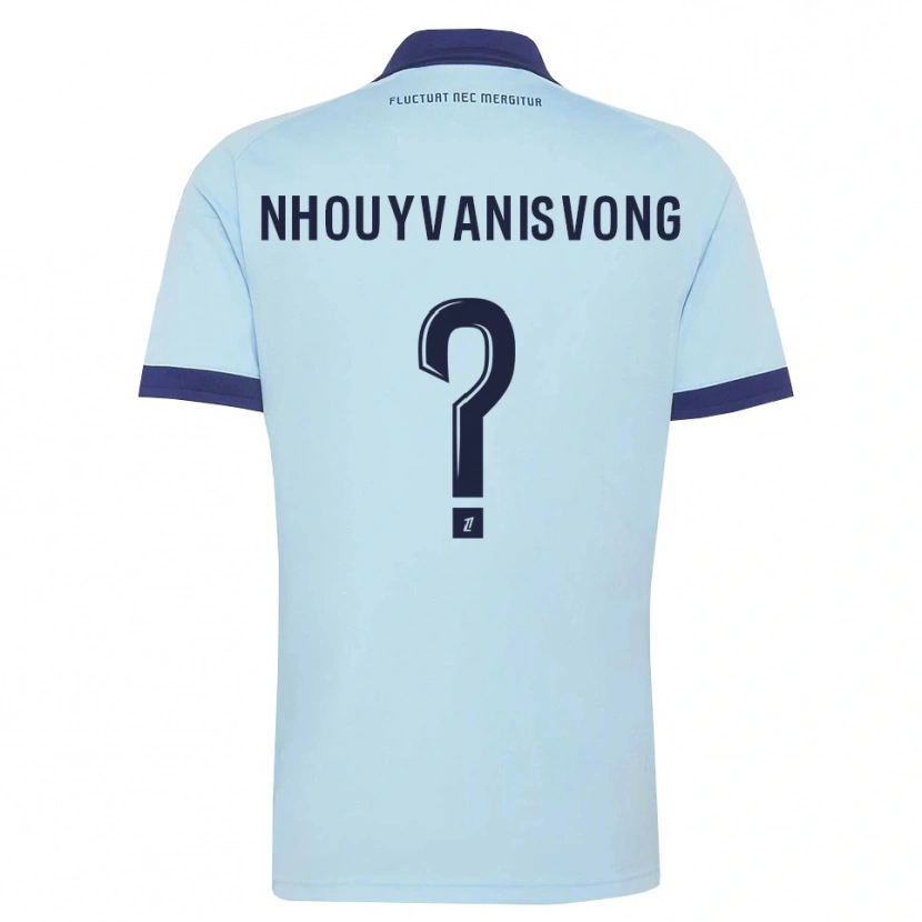 Danxen Dzieci Andy Nhouyvanisvong #0 Błękitny Czarny Wyjazdowa Koszulka 2026/27 Koszulki Klubowe