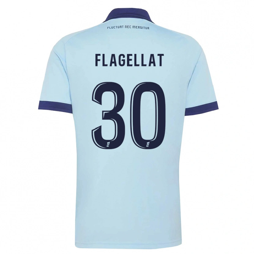 Danxen Dzieci Alizée Flagellat #30 Błękitny Czarny Wyjazdowa Koszulka 2026/27 Koszulki Klubowe