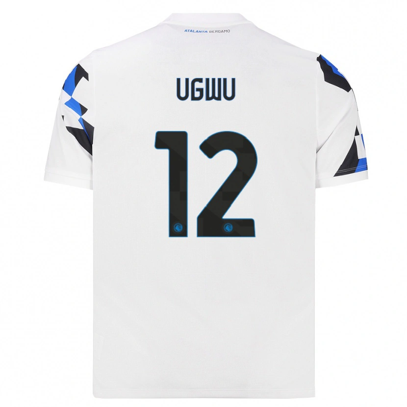 Danxen Dzieci Ferdinand Ugwu #12 Biały Czerwony Niebieski Wyjazdowa Koszulka 2026/27 Koszulki Klubowe