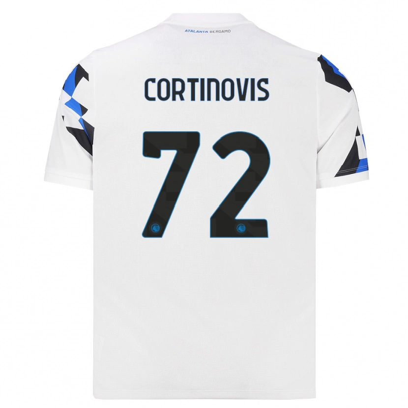 Danxen Dzieci Alessandro Cortinovis #72 Biały Czerwony Niebieski Wyjazdowa Koszulka 2026/27 Koszulki Klubowe
