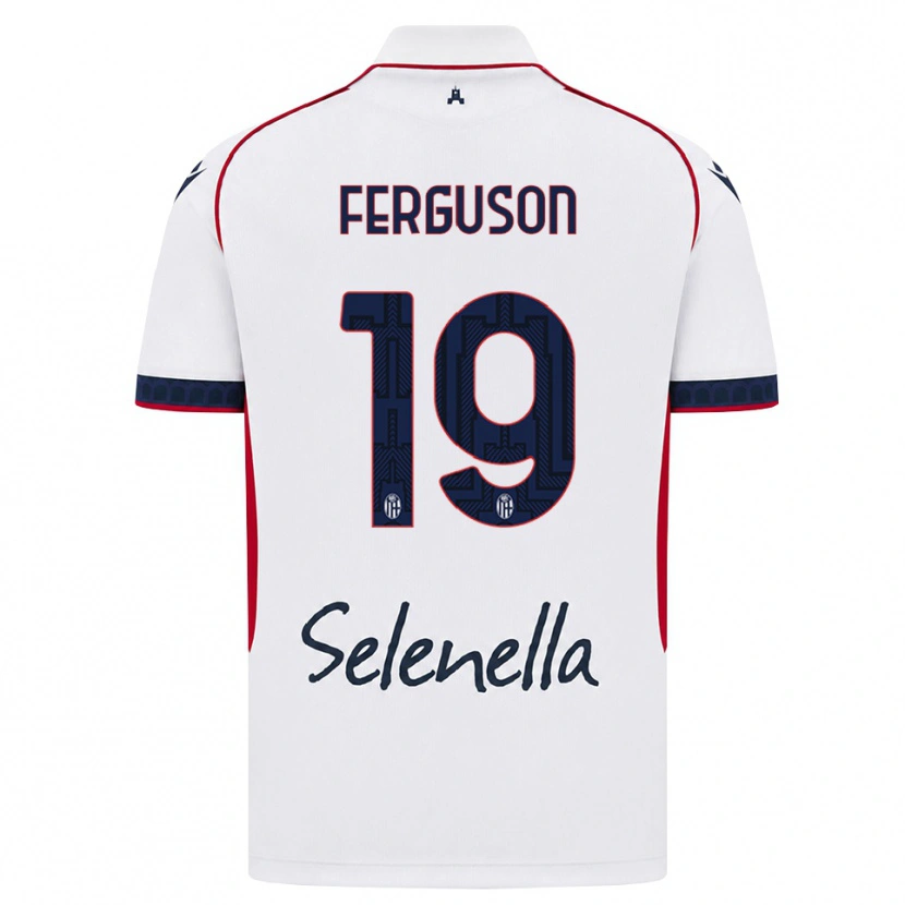 Danxen Dzieci Lewis Ferguson #19 Biały Czerwony Królewski Niebieski Wyjazdowa Koszulka 2026/27 Koszulki Klubowe