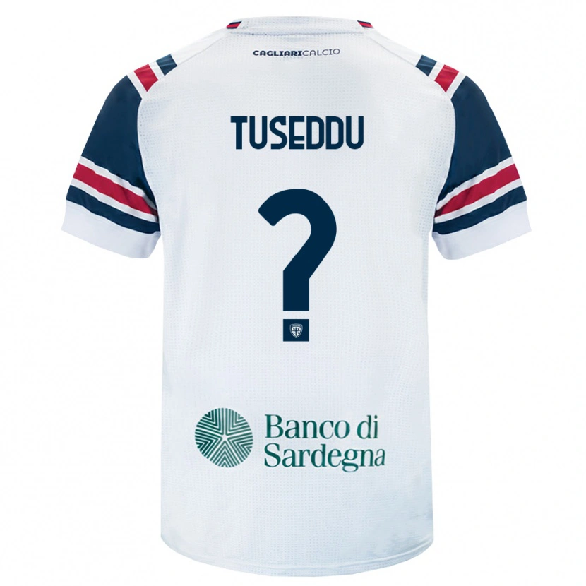 Danxen Dzieci Alessio Tuseddu #0 Biały Czerwony Zielony Wyjazdowa Koszulka 2026/27 Koszulki Klubowe