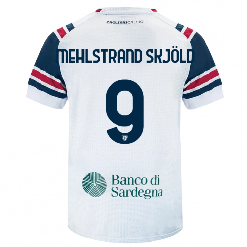 Danxen Dzieci William Mehlstrand Skjöld #9 Biały Czerwony Zielony Wyjazdowa Koszulka 2026/27 Koszulki Klubowe