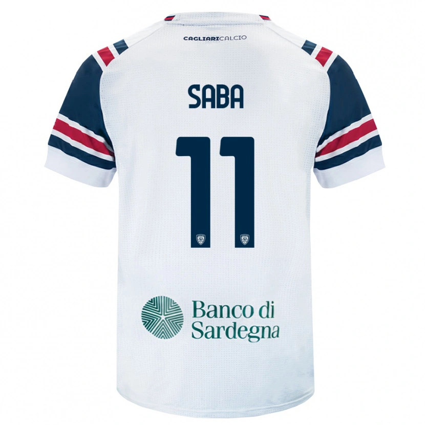 Danxen Dzieci Alessio Saba #11 Biały Czerwony Zielony Wyjazdowa Koszulka 2026/27 Koszulki Klubowe