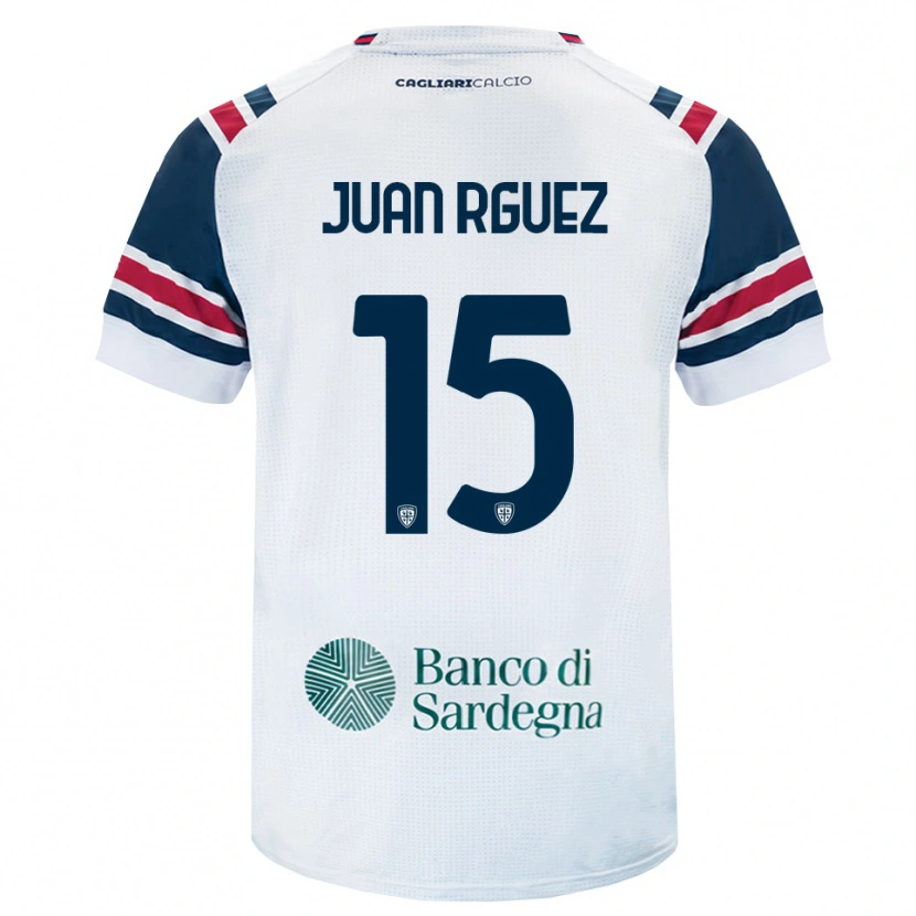 Danxen Dzieci Juan Rodríguez #15 Biały Czerwony Zielony Wyjazdowa Koszulka 2026/27 Koszulki Klubowe