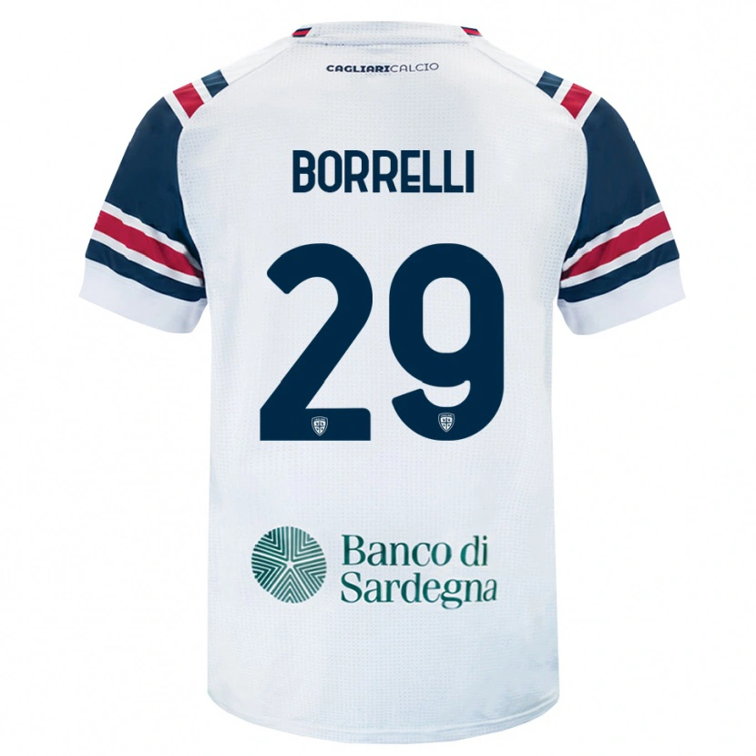 Danxen Dzieci Gennaro Borrelli #29 Biały Czerwony Zielony Wyjazdowa Koszulka 2026/27 Koszulki Klubowe