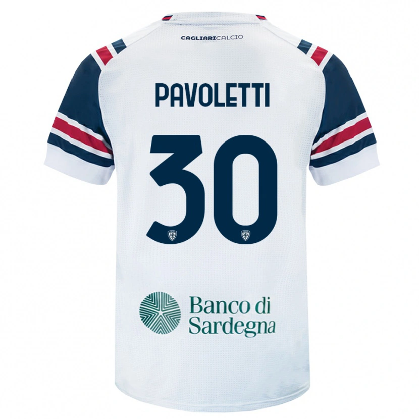 Danxen Dzieci Leonardo Pavoletti #30 Biały Czerwony Zielony Wyjazdowa Koszulka 2026/27 Koszulki Klubowe