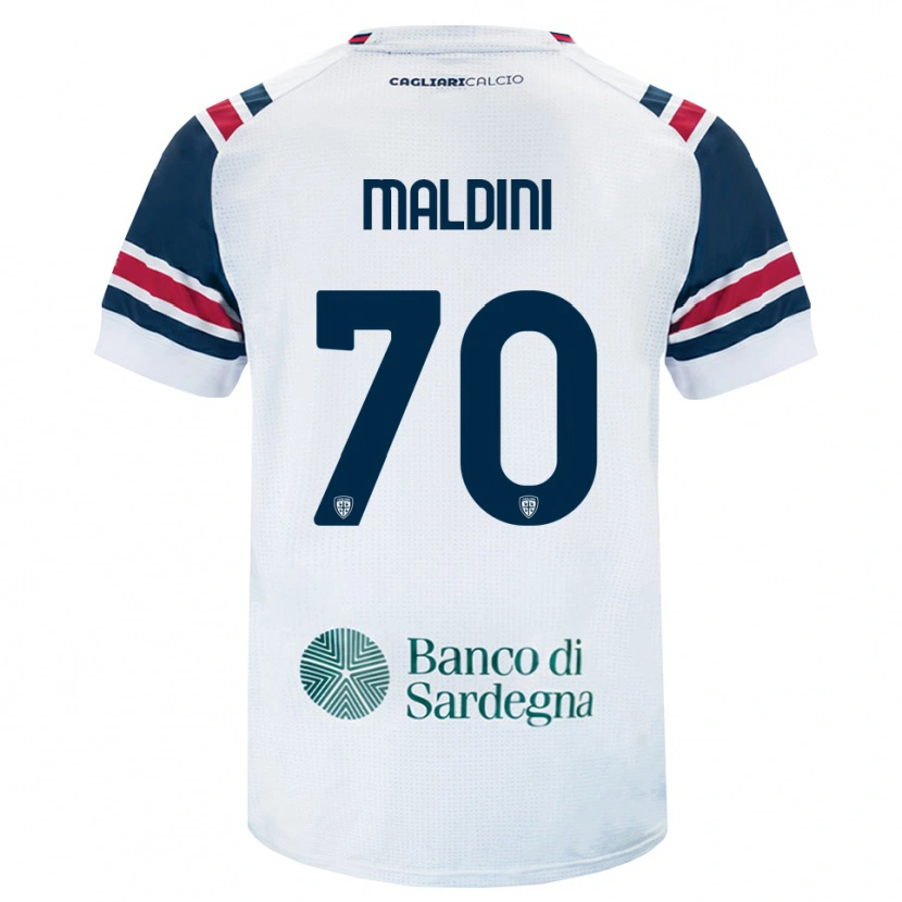 Danxen Dzieci Daniel Maldini #70 Biały Czerwony Zielony Wyjazdowa Koszulka 2026/27 Koszulki Klubowe