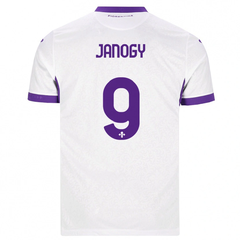 Danxen Dzieci Madelen Janogy #9 Biały Fioletowy Wyjazdowa Koszulka 2026/27 Koszulki Klubowe