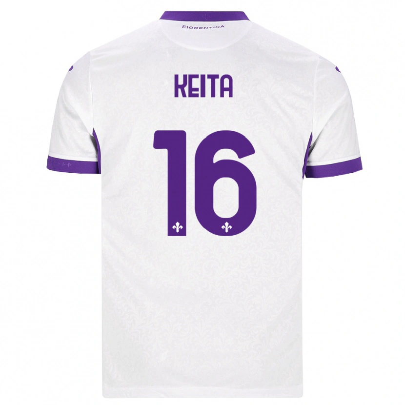 Danxen Dzieci Bala Keita #16 Biały Fioletowy Wyjazdowa Koszulka 2026/27 Koszulki Klubowe