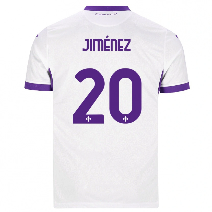 Danxen Dzieci Álex Jiménez #20 Biały Fioletowy Wyjazdowa Koszulka 2026/27 Koszulki Klubowe