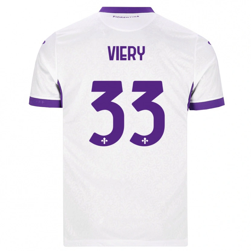 Danxen Dzieci Viery Fernandes Santos Lopes #33 Biały Fioletowy Wyjazdowa Koszulka 2026/27 Koszulki Klubowe