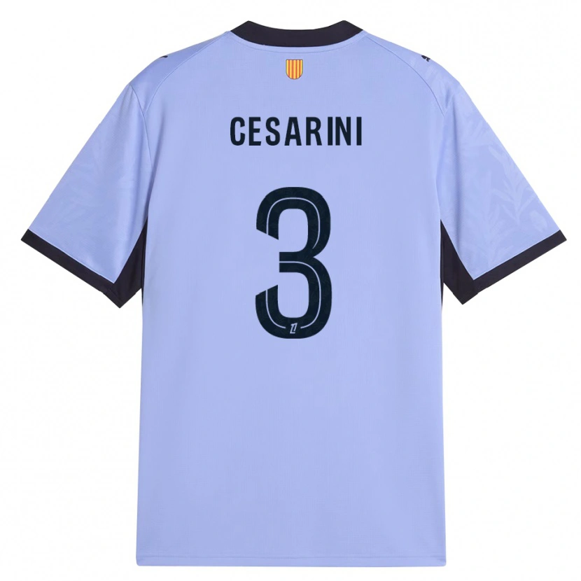 Danxen Dzieci Gaëtan Cesarini #3 Lawendowy Czarny Trzeci Komplet Koszulka 2026/27 Koszulki Klubowe
