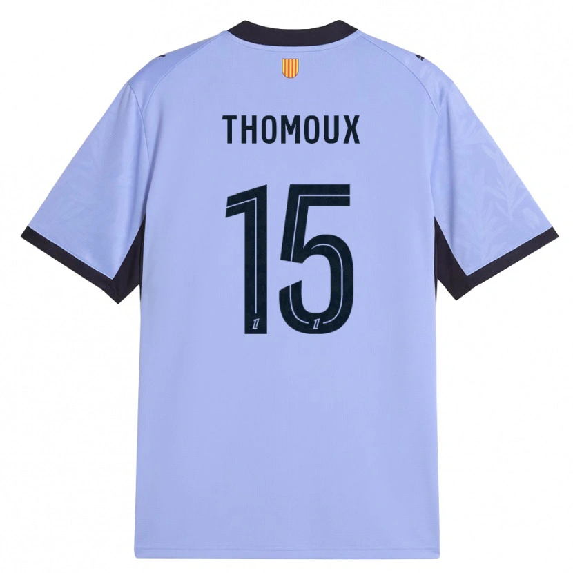 Danxen Dzieci Esteban Thomoux #15 Lawendowy Czarny Trzeci Komplet Koszulka 2026/27 Koszulki Klubowe