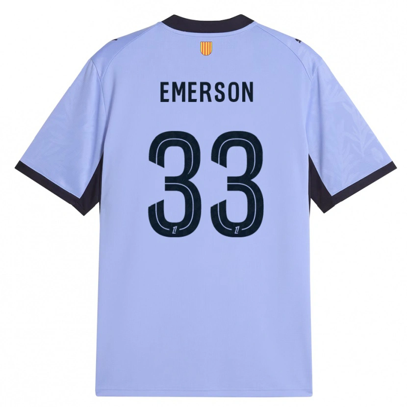 Danxen Dzieci Emerson Palmieri Dos Santos #33 Lawendowy Czarny Trzeci Komplet Koszulka 2026/27 Koszulki Klubowe