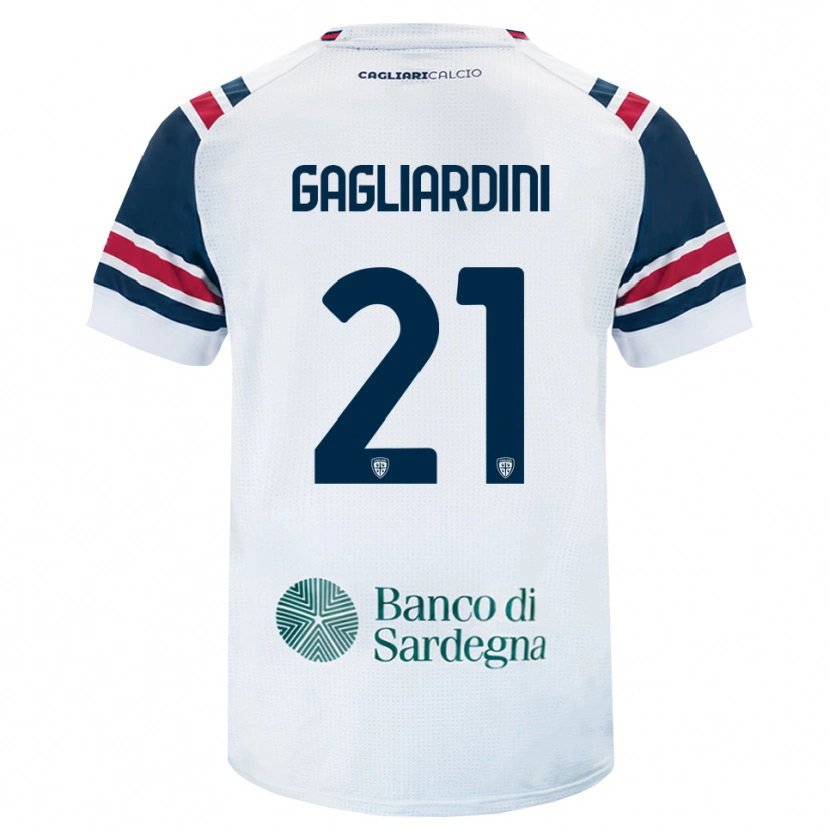 Danxen Dzieci Roberto Gagliardini #21 Biały Czerwony Zielony Wyjazdowa Koszulka 2026/27 Koszulki Klubowe