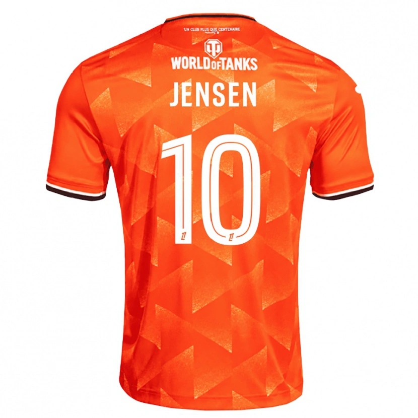 Danxen Męski Isak Jensen #10 Pomarańczowy Biały Czarny Domowa Koszulka 2026/27 Koszulki Klubowe