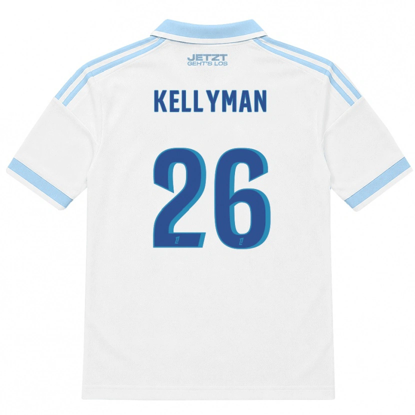 Danxen Męski Omari Kellyman #26 Jasny Błękit Biały Czerwony Wyjazdowa Koszulka 2026/27 Koszulki Klubowe