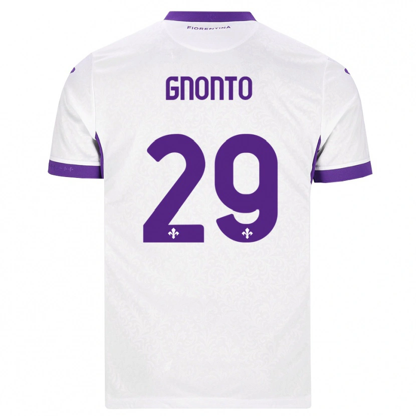 Danxen Męski Wilfried Gnonto #29 Biały Fioletowy Wyjazdowa Koszulka 2026/27 Koszulki Klubowe