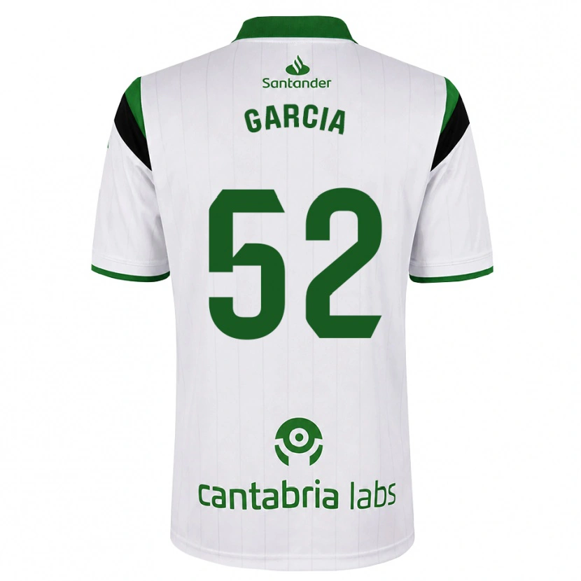 Danxen Męski Pablo García #52 Biały Zielony Czarny Domowa Koszulka 2026/27 Koszulki Klubowe