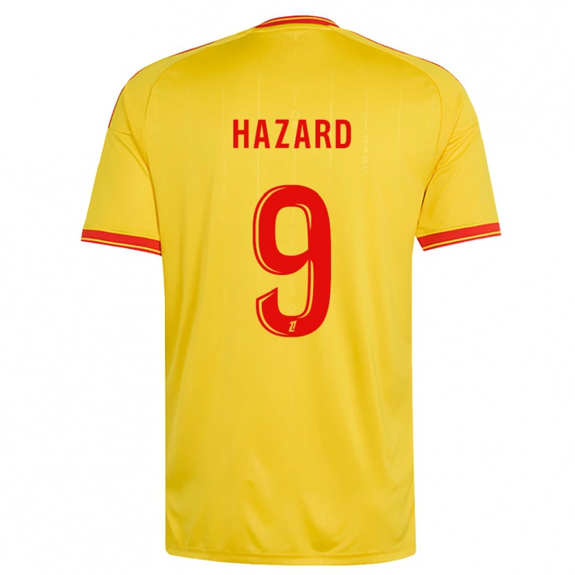 Danxen Męski Thorgan Hazard #9 Złoty Pomarańczowy Czerwony Domowa Koszulka 2026/27 Koszulki Klubowe