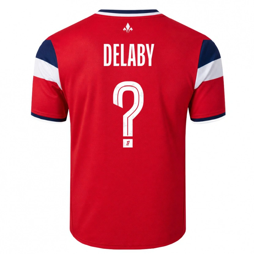 Danxen Męski Célia Delaby #0 Czerwony Biały Królewski Niebieski Domowa Koszulka 2026/27 Koszulki Klubowe