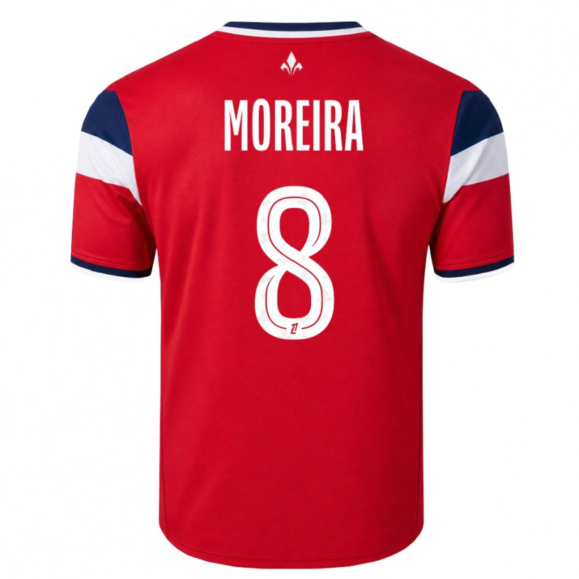 Danxen Męski Keziah Moreira #8 Czerwony Biały Królewski Niebieski Domowa Koszulka 2026/27 Koszulki Klubowe