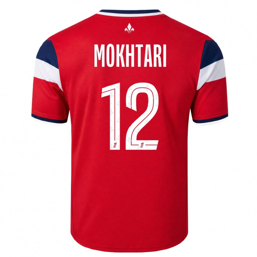 Danxen Męski Brahim Mokhtari #12 Czerwony Biały Królewski Niebieski Domowa Koszulka 2026/27 Koszulki Klubowe