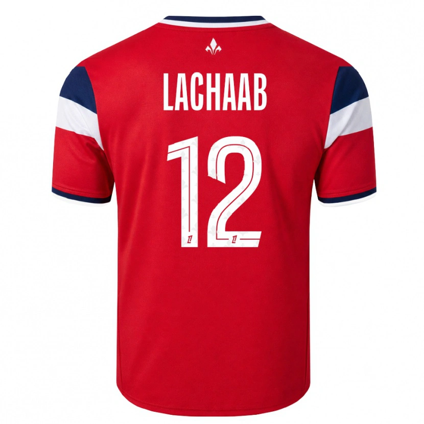 Danxen Męski Younes Lachaab #12 Czerwony Biały Królewski Niebieski Domowa Koszulka 2026/27 Koszulki Klubowe