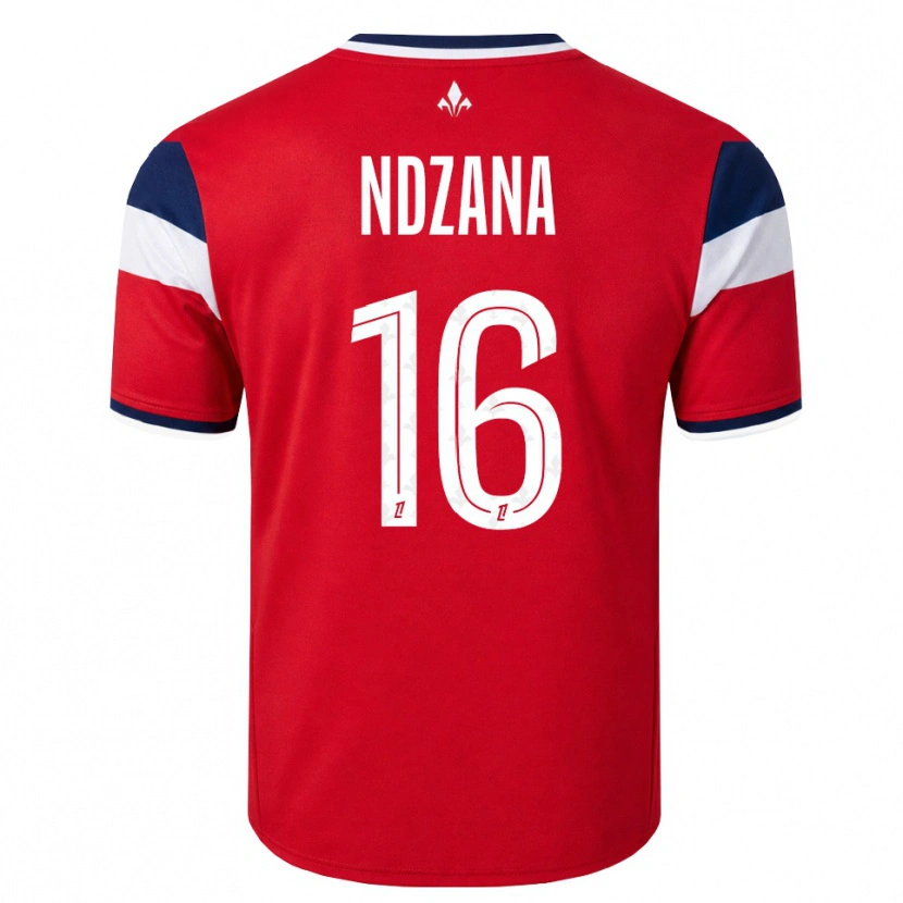 Danxen Męski Yann Ndzana #16 Czerwony Biały Królewski Niebieski Domowa Koszulka 2026/27 Koszulki Klubowe