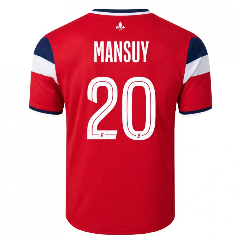 Danxen Męski Heloise Mansuy #20 Czerwony Biały Królewski Niebieski Domowa Koszulka 2026/27 Koszulki Klubowe