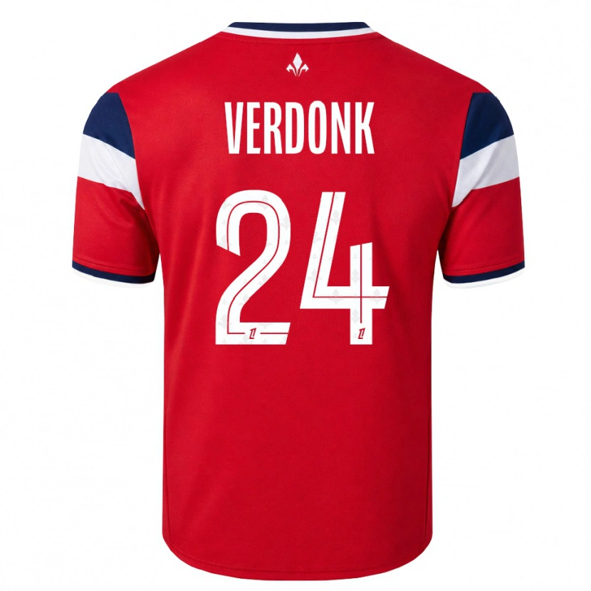 Danxen Męski Calvin Verdonk #24 Czerwony Biały Królewski Niebieski Domowa Koszulka 2026/27 Koszulki Klubowe