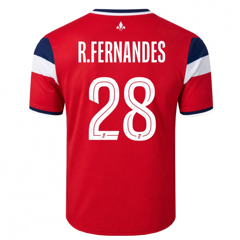 Danxen Męski Rafael Fernandes #28 Czerwony Biały Królewski Niebieski Domowa Koszulka 2026/27 Koszulki Klubowe