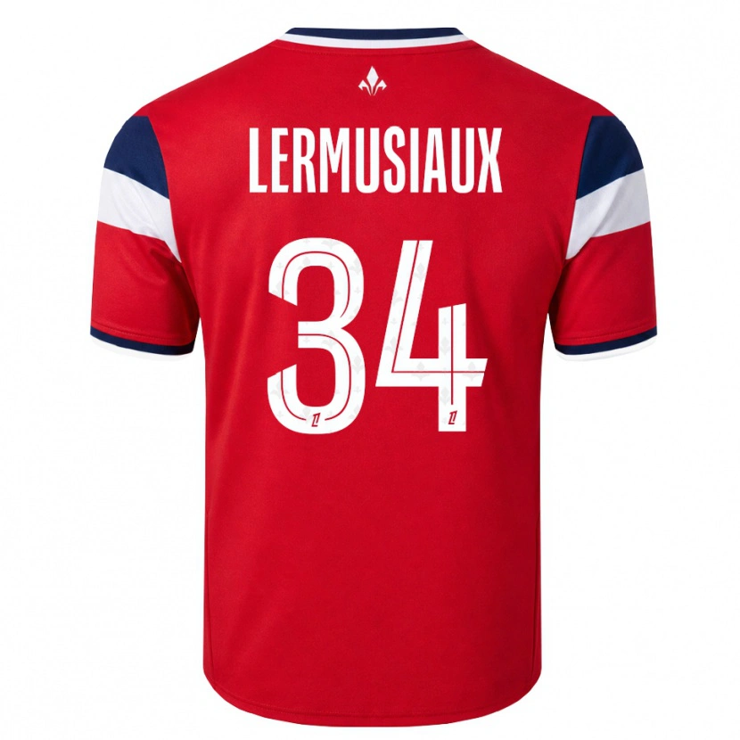 Danxen Męski Chrystal Lermusiaux #34 Czerwony Biały Królewski Niebieski Domowa Koszulka 2026/27 Koszulki Klubowe