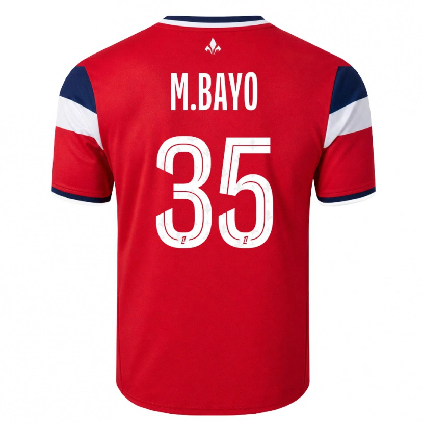 Danxen Męski Mohamed Bayo #35 Czerwony Biały Królewski Niebieski Domowa Koszulka 2026/27 Koszulki Klubowe