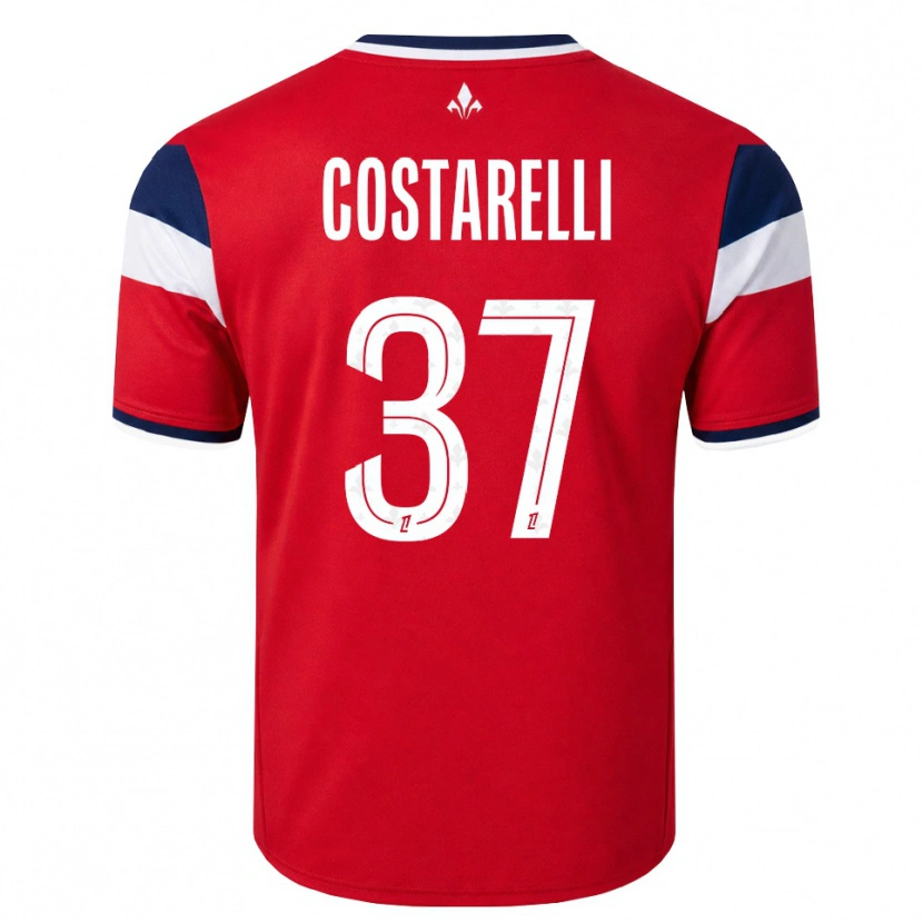 Danxen Męski Morgan Costarelli #37 Czerwony Biały Królewski Niebieski Domowa Koszulka 2026/27 Koszulki Klubowe