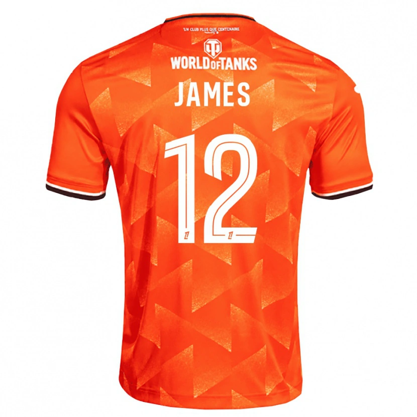 Danxen Męski Isaac James #12 Pomarańczowy Biały Czarny Domowa Koszulka 2026/27 Koszulki Klubowe