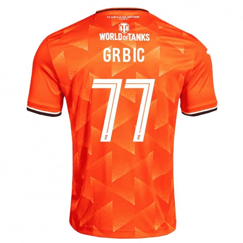 Danxen Męski Adrian Grbic #77 Pomarańczowy Biały Czarny Domowa Koszulka 2026/27 Koszulki Klubowe
