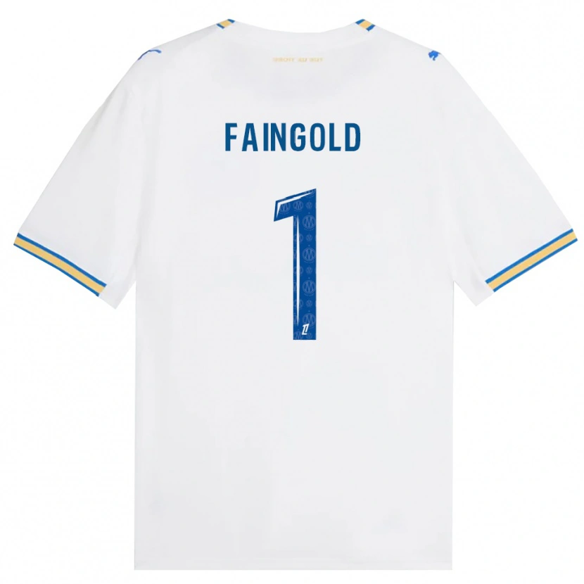 Danxen Męski Abbie Faingold #1 Niebieski Biały Domowa Koszulka 2026/27 Koszulki Klubowe
