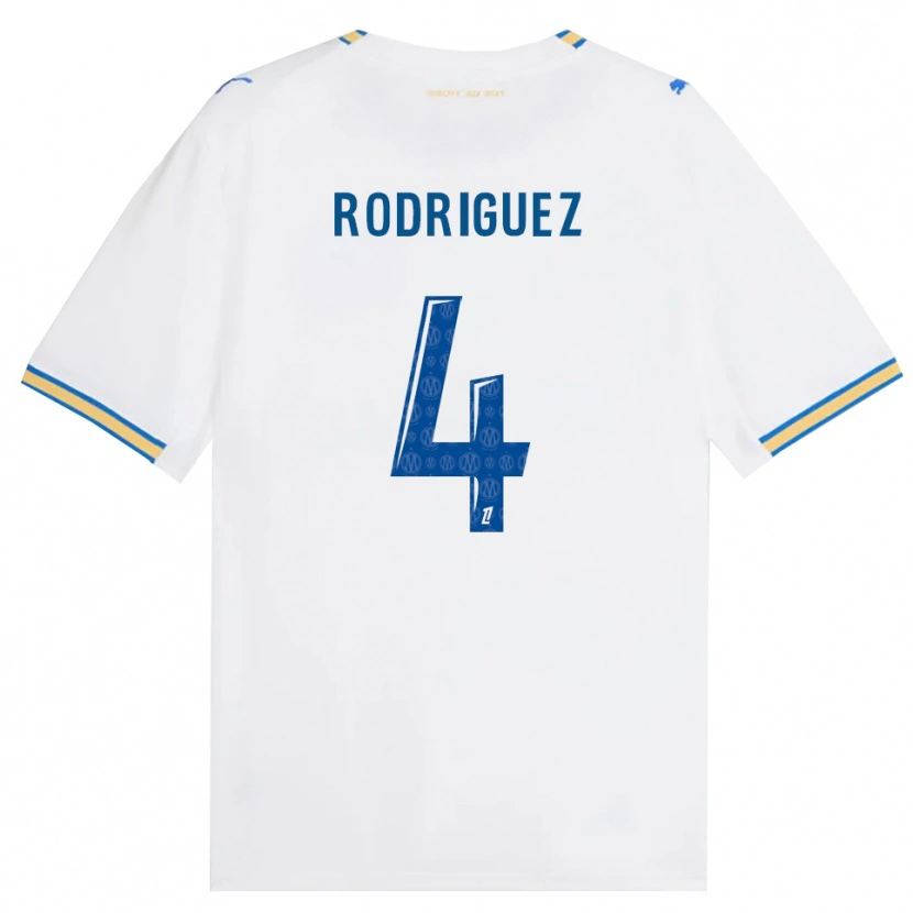 Danxen Męski Ruben Rodriguez #4 Niebieski Biały Domowa Koszulka 2026/27 Koszulki Klubowe