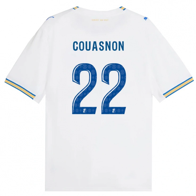 Danxen Męski Roxane Couasnon #22 Niebieski Biały Domowa Koszulka 2026/27 Koszulki Klubowe
