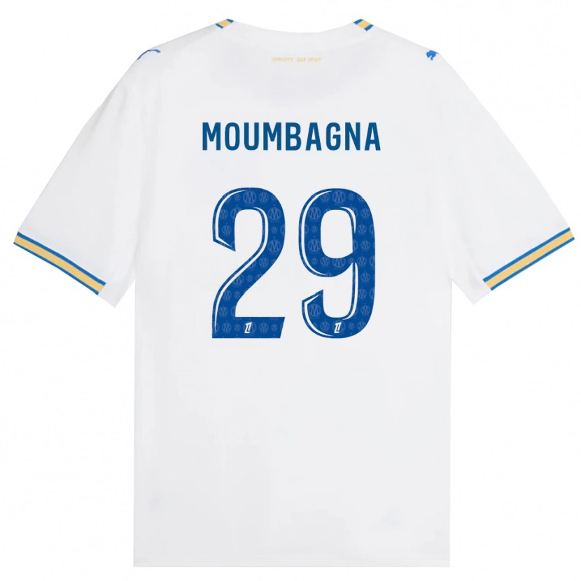 Danxen Męski Faris Moumbagna #29 Niebieski Biały Domowa Koszulka 2026/27 Koszulki Klubowe