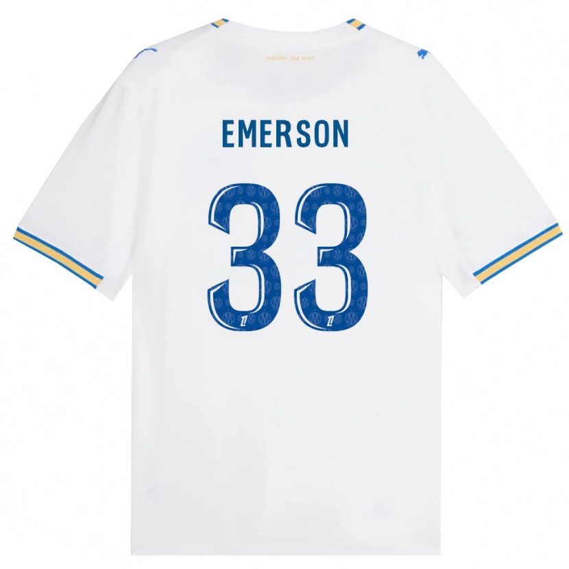Danxen Męski Emerson Palmieri Dos Santos #33 Niebieski Biały Domowa Koszulka 2026/27 Koszulki Klubowe