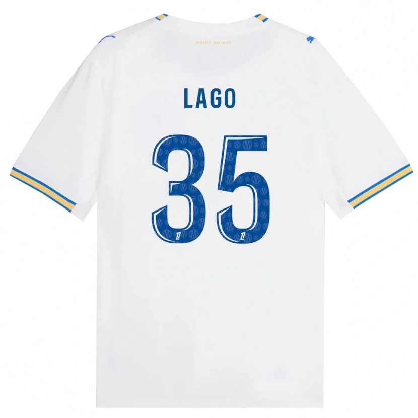 Danxen Męski Ange Lago #35 Niebieski Biały Domowa Koszulka 2026/27 Koszulki Klubowe