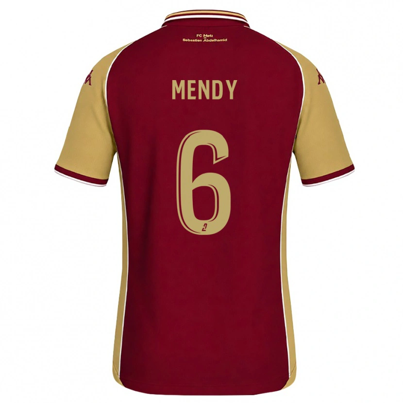 Danxen Męski Nampalys Mendy #6 Złoty Ciemnoczerwony Domowa Koszulka 2026/27 Koszulki Klubowe