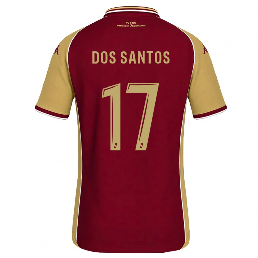 Danxen Męski Tahirys Dos Santos #17 Złoty Ciemnoczerwony Domowa Koszulka 2026/27 Koszulki Klubowe