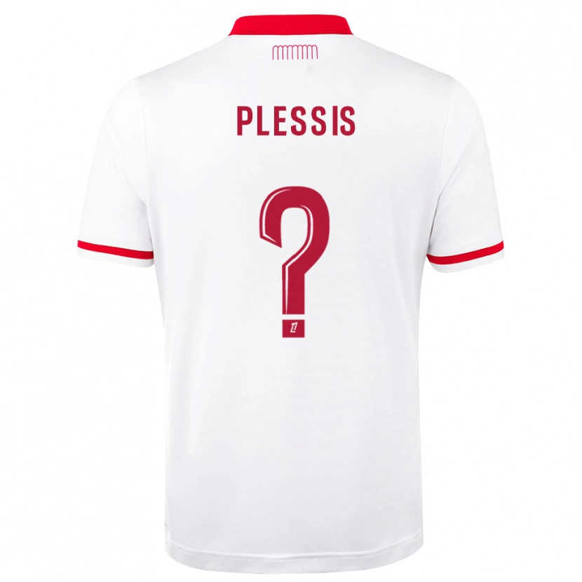 Danxen Męski Mathys Plessis #0 Czerwony Biały Domowa Koszulka 2026/27 Koszulki Klubowe