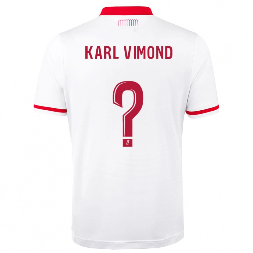 Danxen Męski Dany Karl Vimond #0 Czerwony Biały Domowa Koszulka 2026/27 Koszulki Klubowe